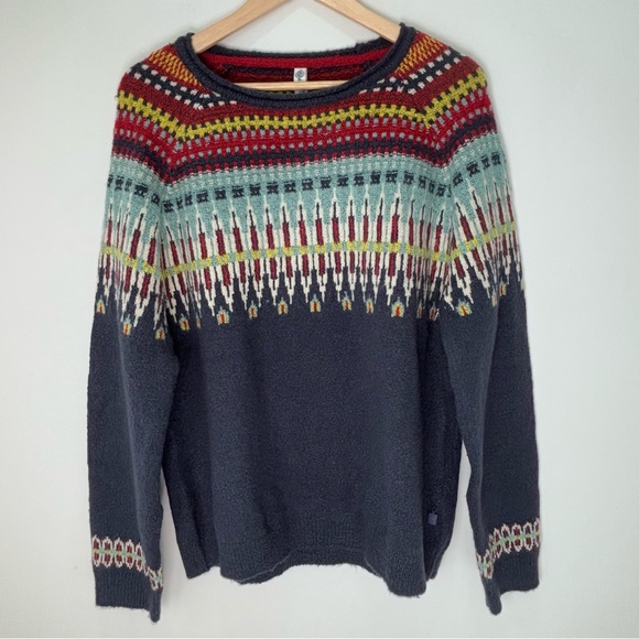 Weird Fish Classic Nordic Geometric Bohemian Sweater EU 18 US Large-XL *d145 - Picture 1 of 16